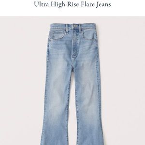 Abercrombie and Fitch Ultra High Rise Flare Jeans